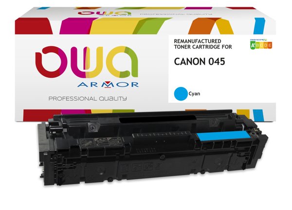 Canon 045 remanufactured toner OWA, Cyan