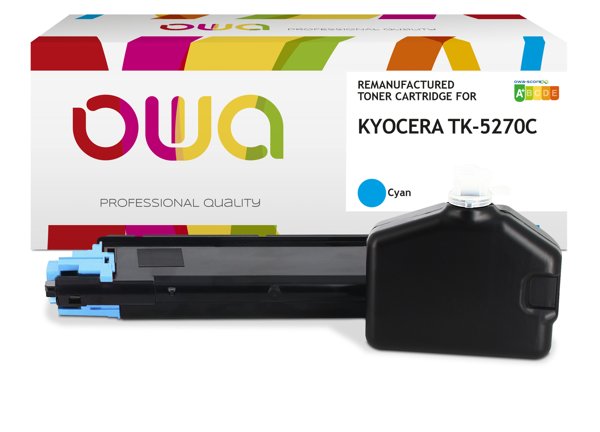Kyocera TK-5270 remanufactured toner OWA, Colour