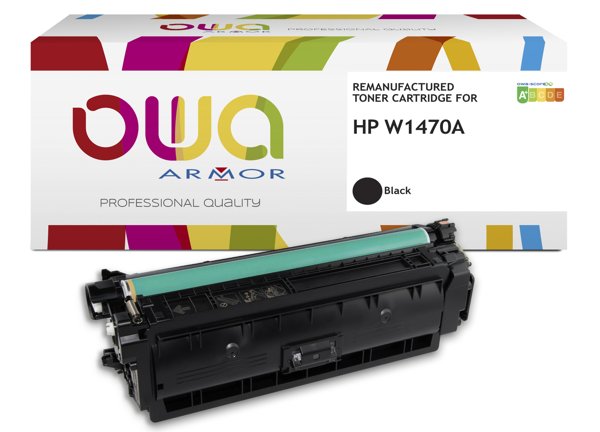 HP W1470A remanufactured toner OWA, Black